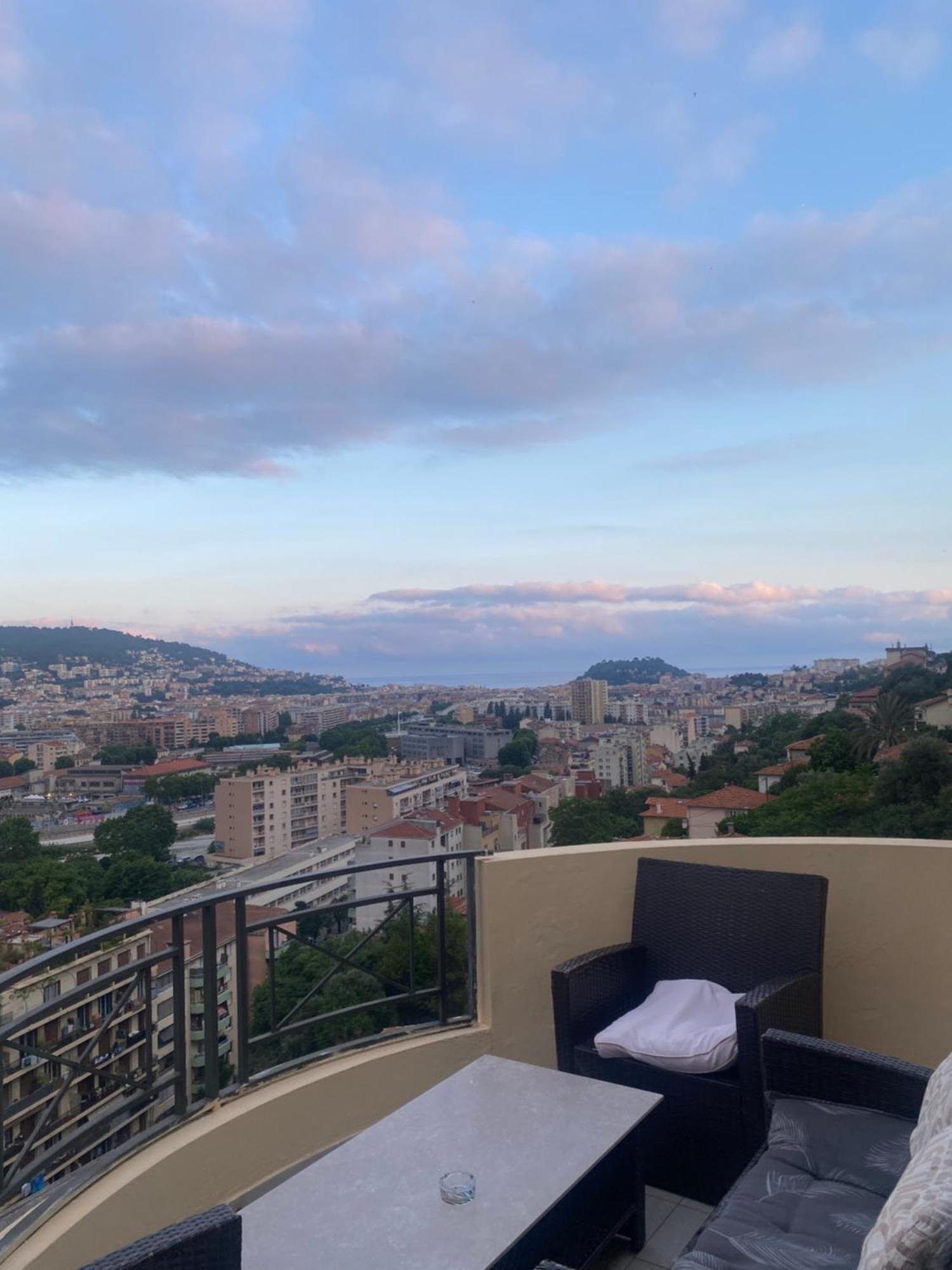 Appartement-Nice 01 Vue Mer - Panoramique Wifi-Parking 외부 사진
