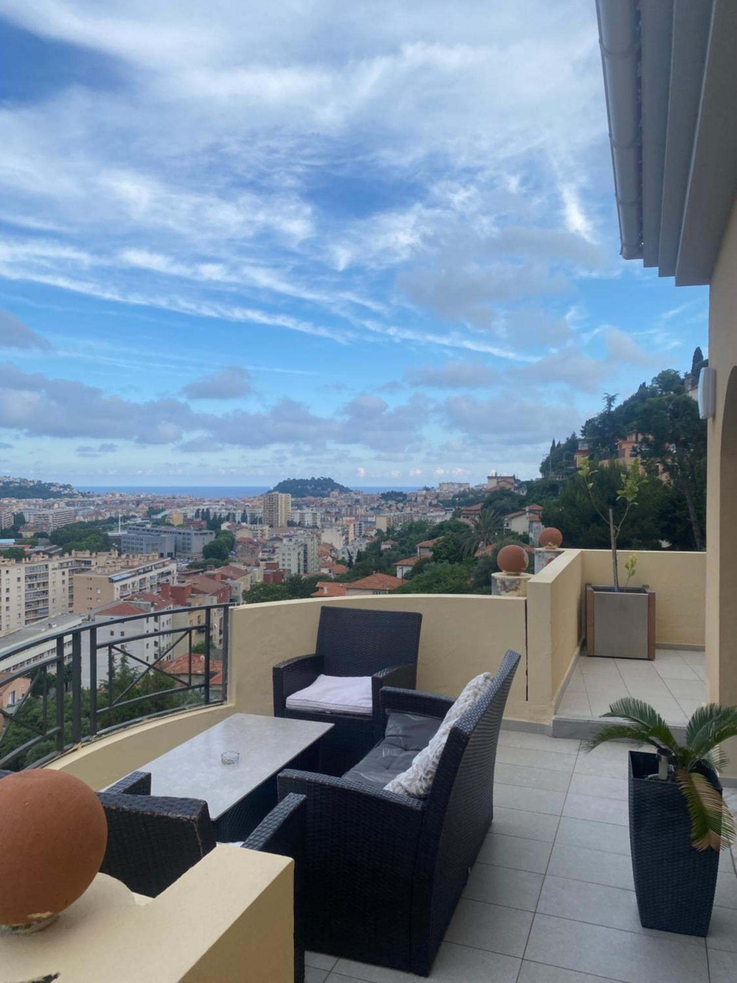 Appartement-Nice 01 Vue Mer - Panoramique Wifi-Parking 외부 사진