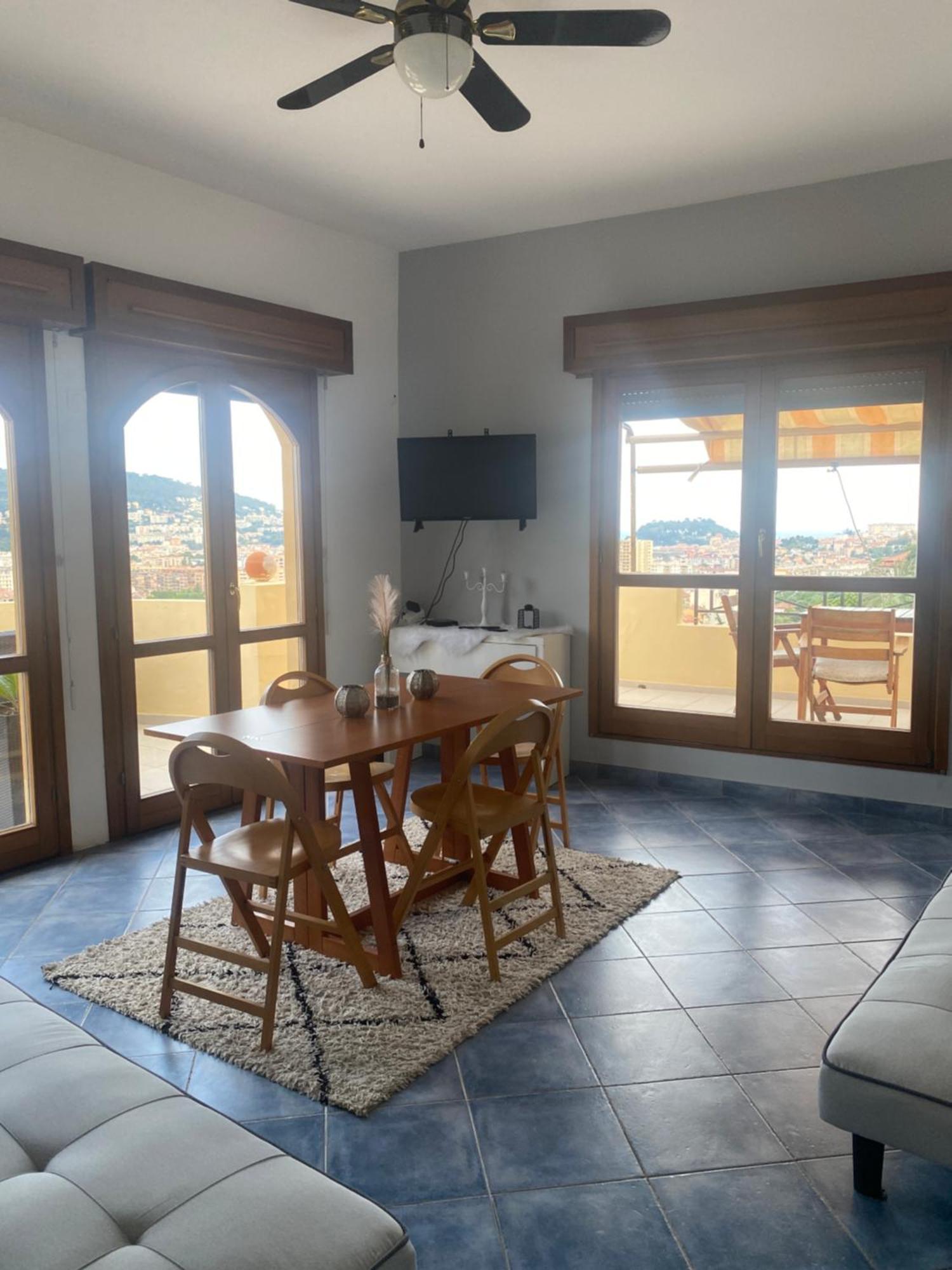 Appartement-Nice 01 Vue Mer - Panoramique Wifi-Parking 외부 사진